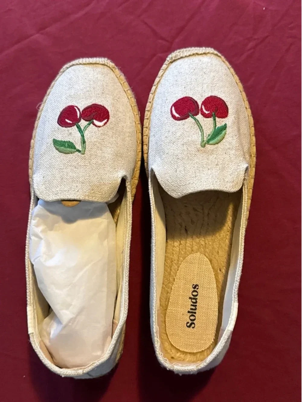 Soludos slip on espadrilles with Cherrie’s size 10
